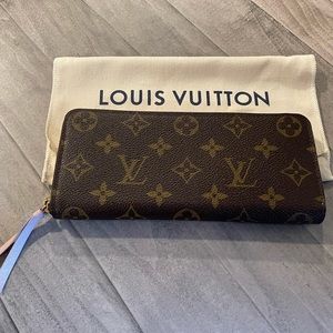 Louis Vuitton Clemence Monogram Wallet with Rose Ballerine